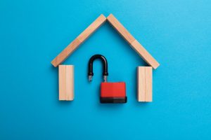 home insurance, burglar alarm, security concept