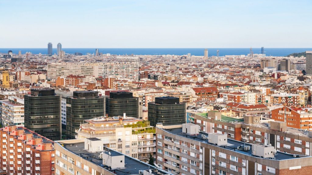 apartment houses in Barcelona city