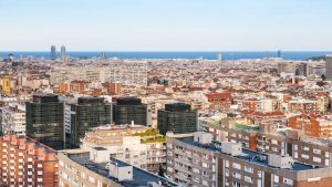 apartment houses in Barcelona city